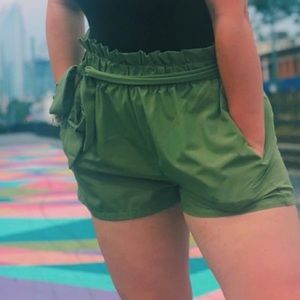 Paper Bag High Waist Shorts
